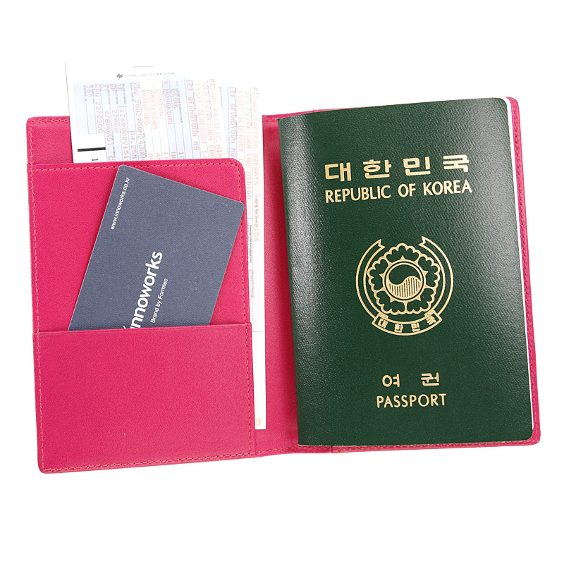 여권 지갑 GS 402 딥 핑크